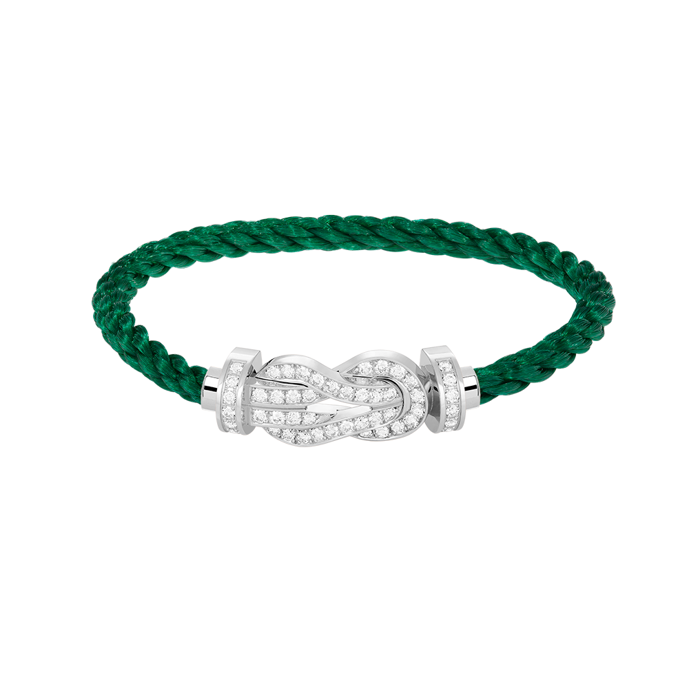 [Mystic]CHANCE LARGE 8 FIGURE BUCKLE FULL DIAMOND BRACELET SILVER