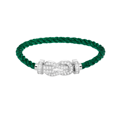 [Mystic]CHANCE LARGE 8 FIGURE BUCKLE FULL DIAMOND BRACELET SILVER