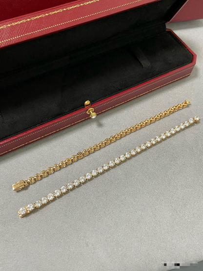 [Mystic]TENNIS BRACELET WITH FULL DIAMOND SETTING