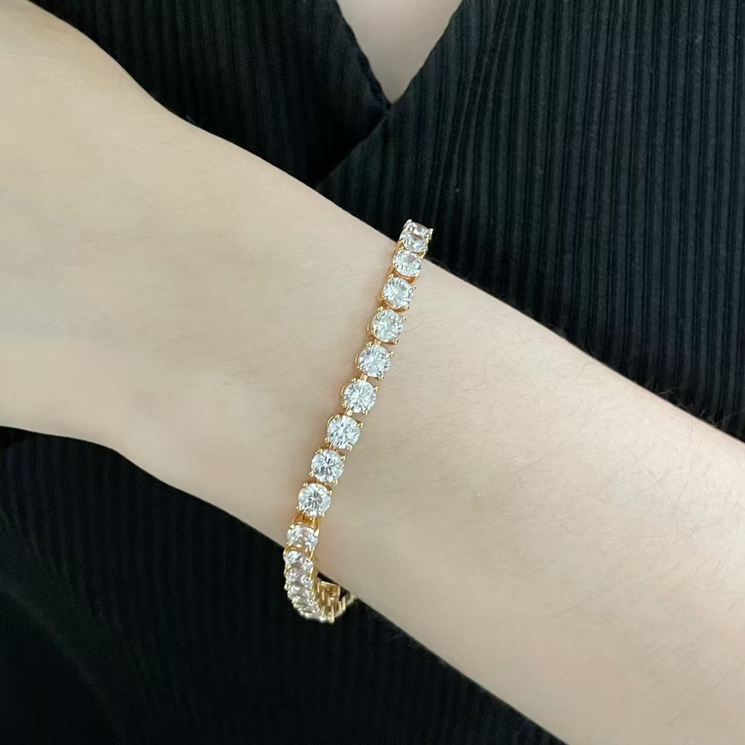 [Mystic]TENNIS BRACELET WITH FULL DIAMOND SETTING