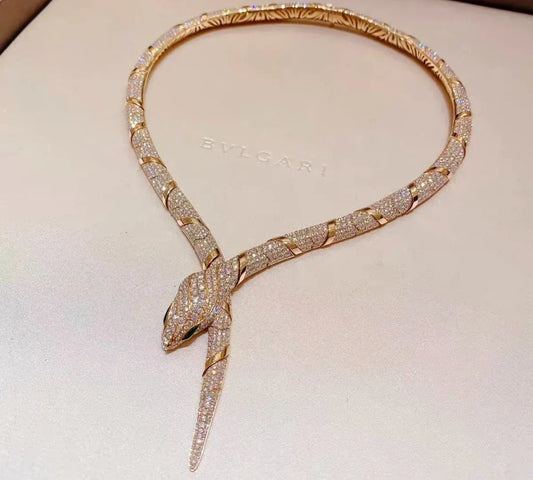 [Mystic]HIGH-END CUSTOM GOLD SNAKE NECKLACE