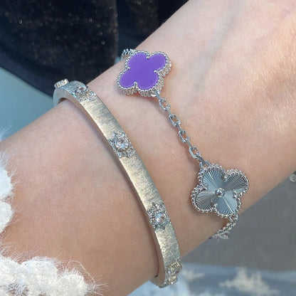 [Mystic-new] CLOVER 5 MOTIF VIOLET BRACELET COLLECTION