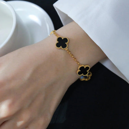 [Mystic-new] CLOVER 5 MOTIF ONYXS BRACELET COLLECTION