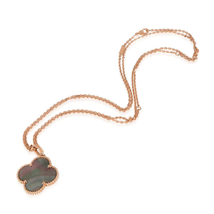 [Mystic]CLOVER 25MM GOLD DARK MOP BIG CLOVER NECKLACE