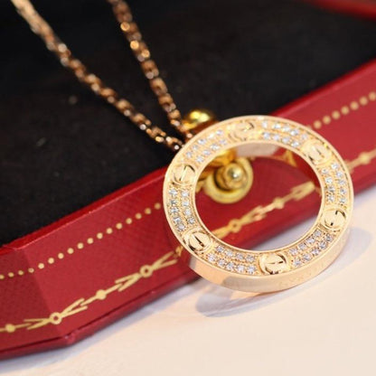 [Mystic]LOVE NECKLACE ADJUSTABLE ROSE GOLD