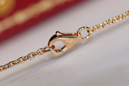 [Mystic]LOVE NECKLACE PINK GOLD AND SILVER