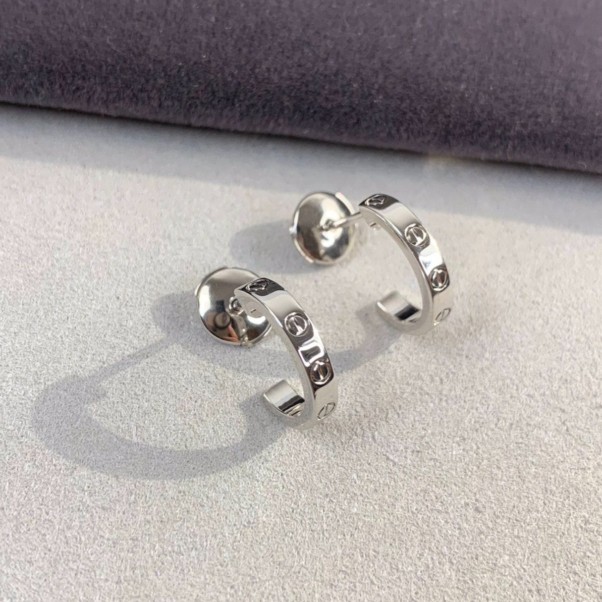 [Mystic]LOVE EARRINGS 2.65MM SILVER