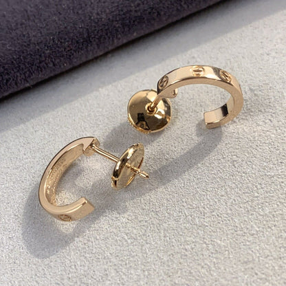 [Mystic]LOVE EARRINGS 2.65MM PINK GOLD