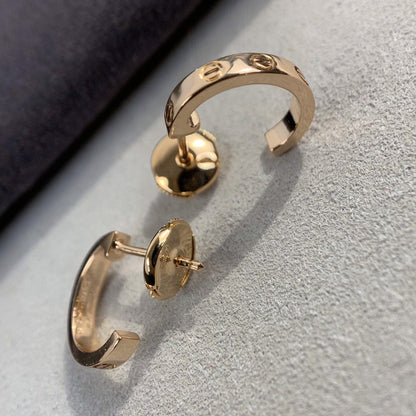 [Mystic]LOVE EARRINGS 2.65MM PINK GOLD