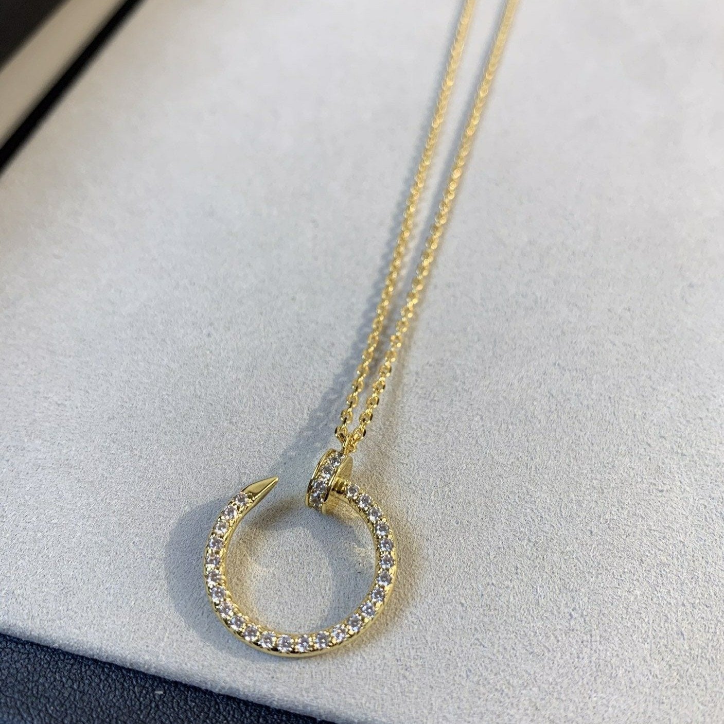 [Mystic]JUSTE NECKLACE GOLD DIAMONDS