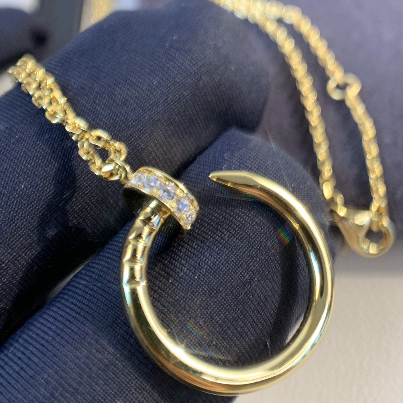 [Mystic]JUSTE NECKLACE GOLD DIAMONDS