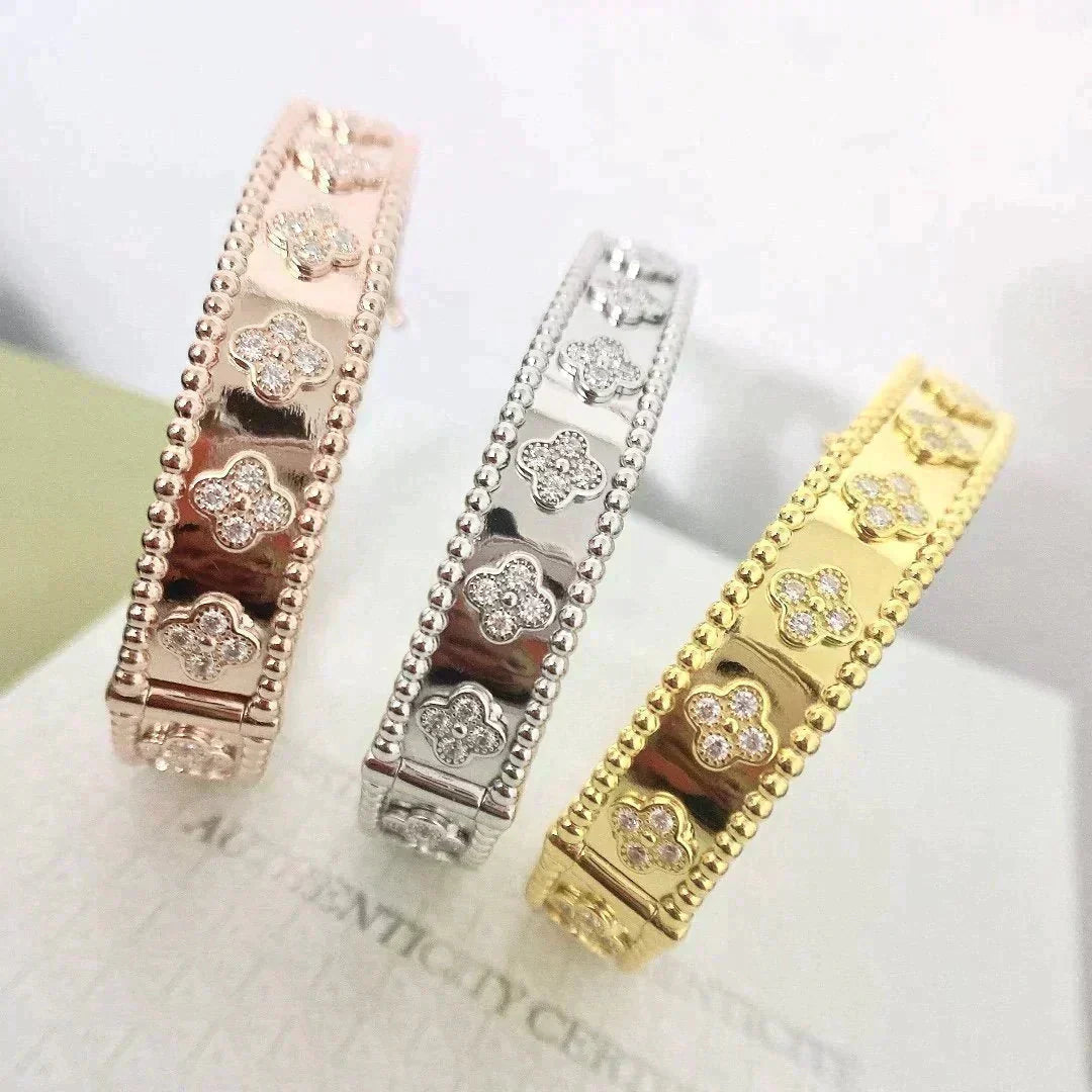 [Mystic]CLOVER BRACELET 8MM DIAMONDS