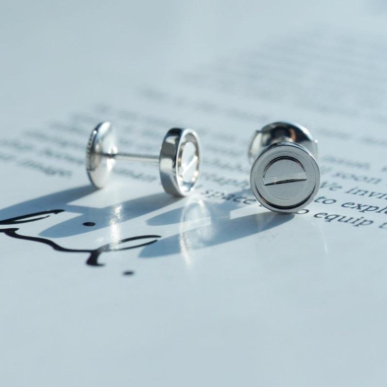 [Mystic]LOVE EARRINGS SILVER 10MM