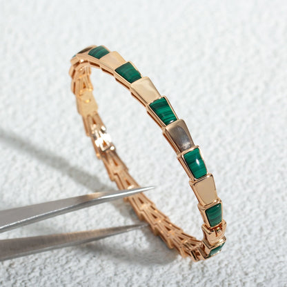 [Mystic]SERPENTI BRACELET PINK GOLD MALACHITE