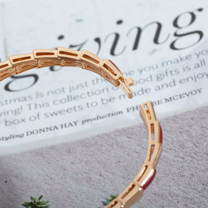 [Mystic]SERPENTI BRACELET PINK GOLD RUBELLITE