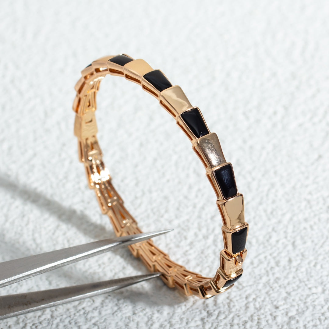 [Mystic]SERPENTI BRACELET PINK GOLD ONYX
