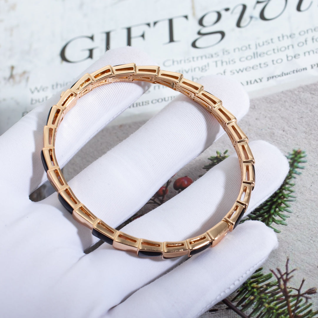 [Mystic]SERPENTI BRACELET PINK GOLD ONYX