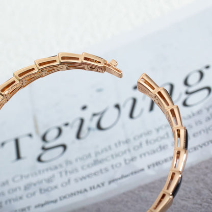 [Mystic]SERPENTI BRACELET PINK GOLD ONYX