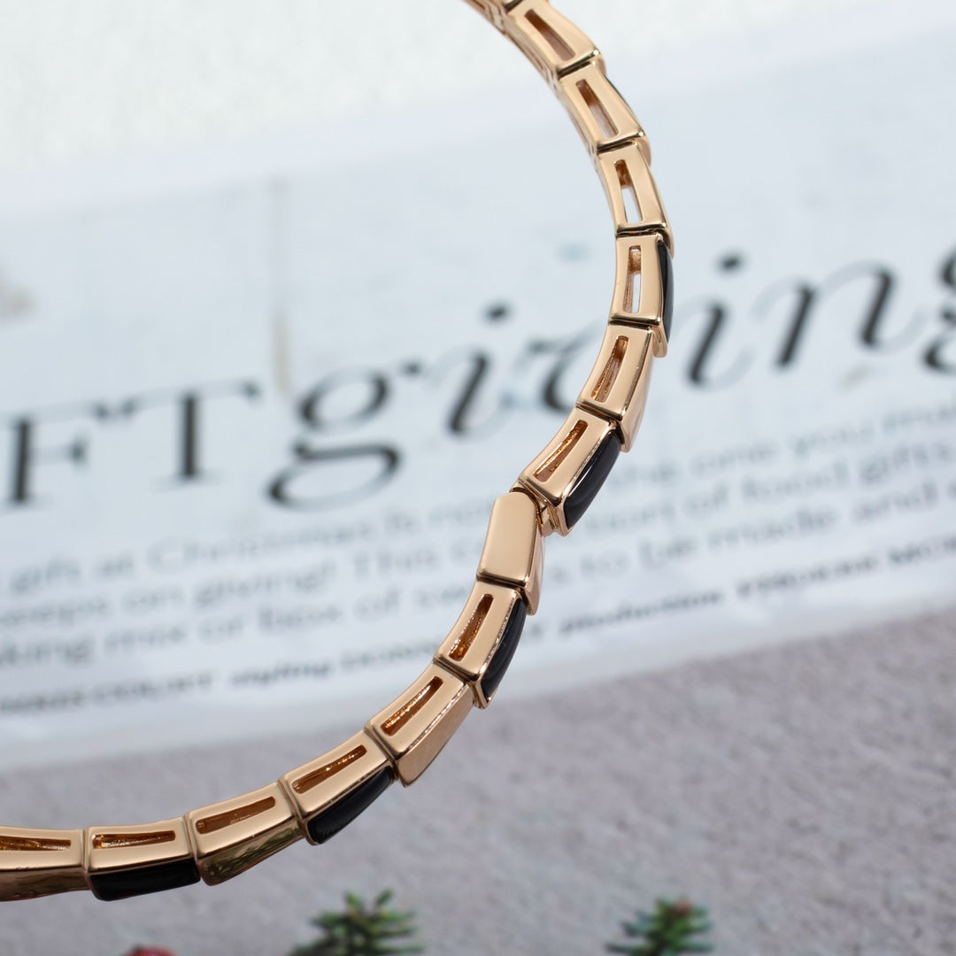 [Mystic]SERPENTI BRACELET PINK GOLD ONYX