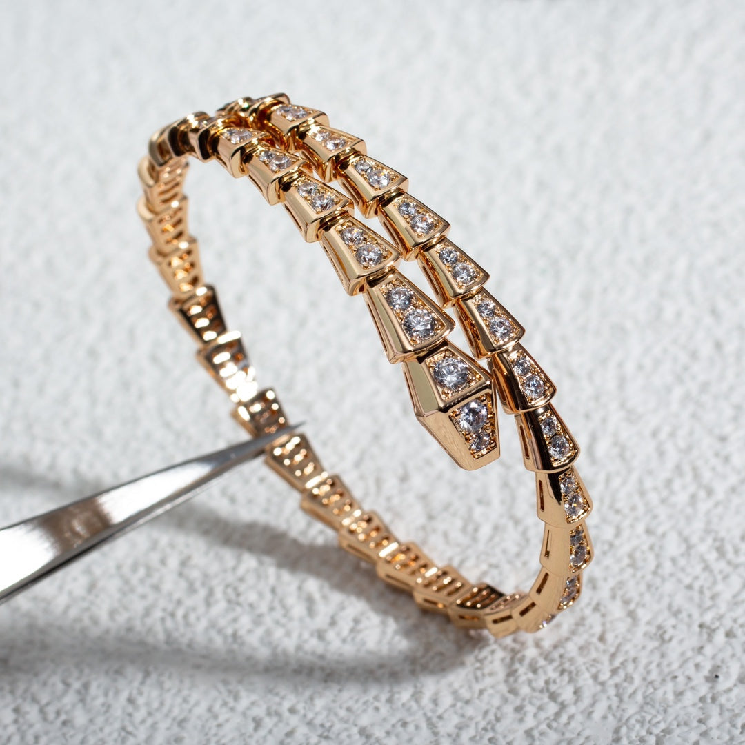 [Mystic]SERPENTI BRACELET 6.8MM PINK GOLD DIAMOND