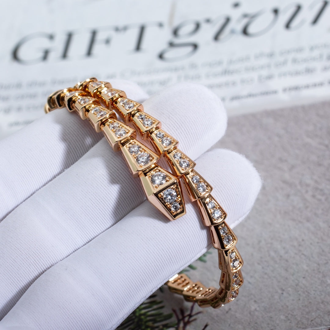 [Mystic]SERPENTI BRACELET 6.8MM PINK GOLD DIAMOND