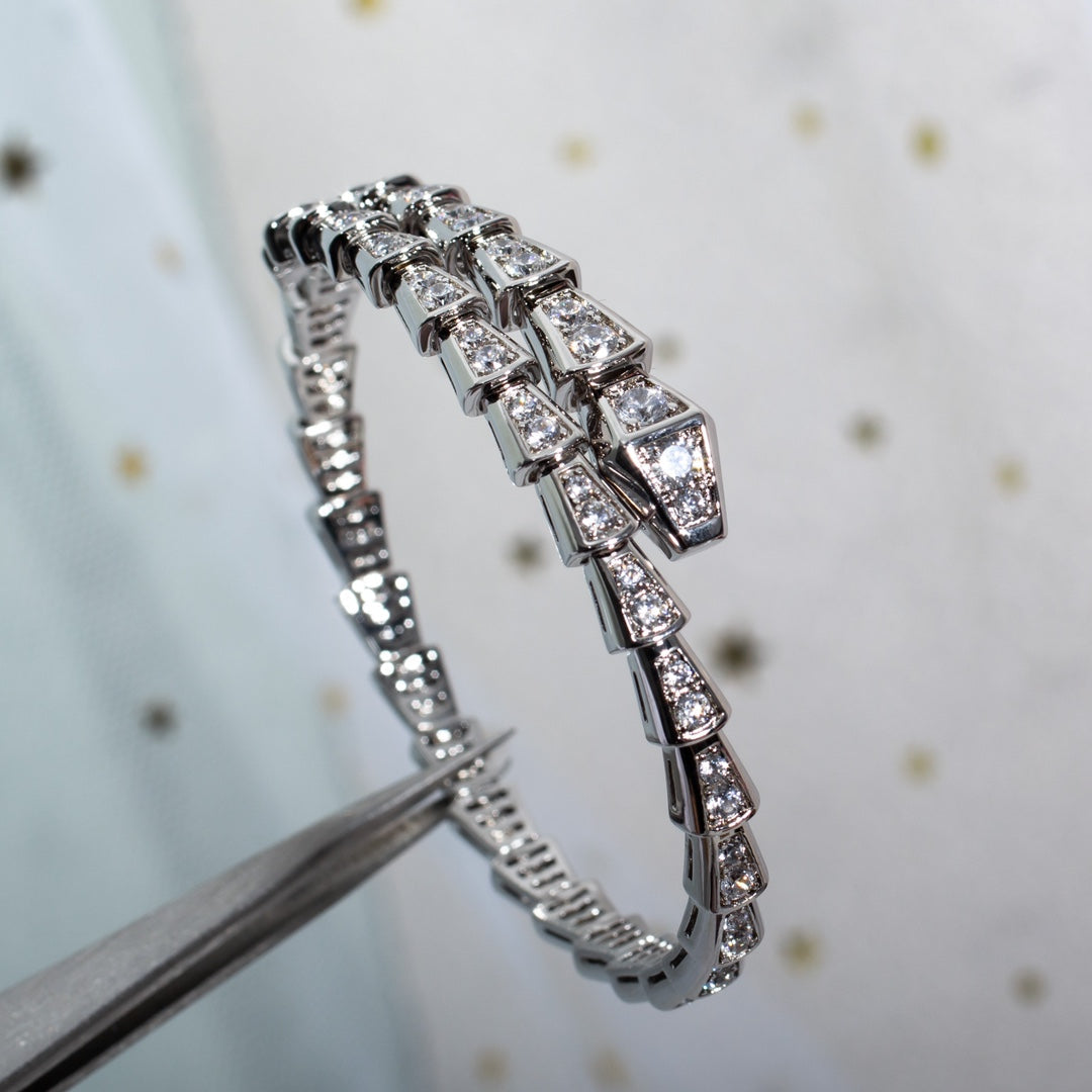 [Mystic]SERPENTI BRACELET 6MM SILVER DIAMOND