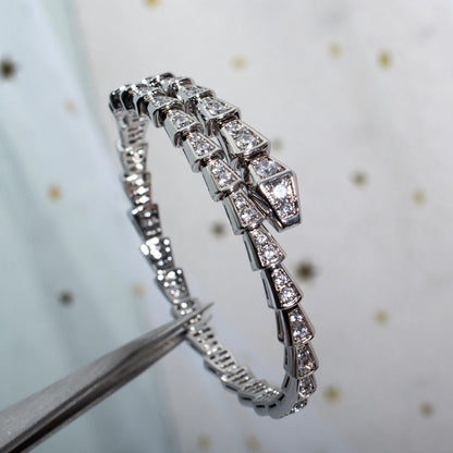 [Mystic]SERPENTI BRACELET 6MM SILVER DIAMOND