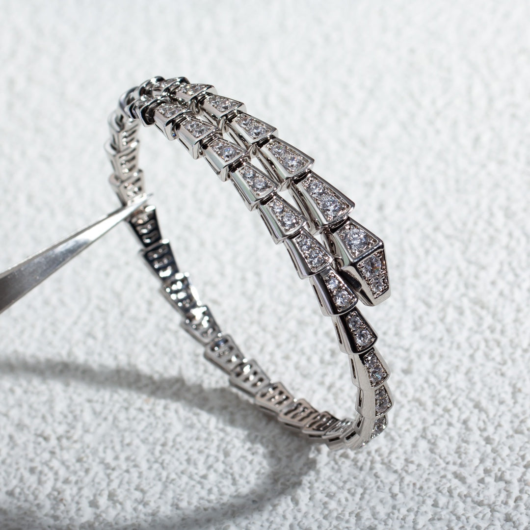 [Mystic]SERPENTI BRACELET 6MM SILVER DIAMOND
