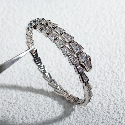 [Mystic]SERPENTI BRACELET 6MM SILVER DIAMOND