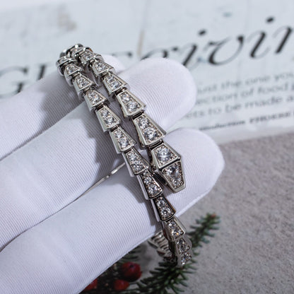 [Mystic]SERPENTI BRACELET 6MM SILVER DIAMOND