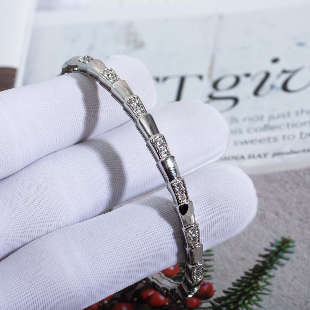 [Mystic]SERPENTI BRACELET SILVER DIAMOND