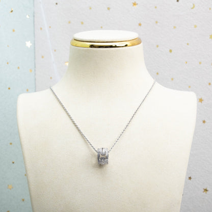 [Mystic]PARENTESI NECKLACE SILVER DIAMOND