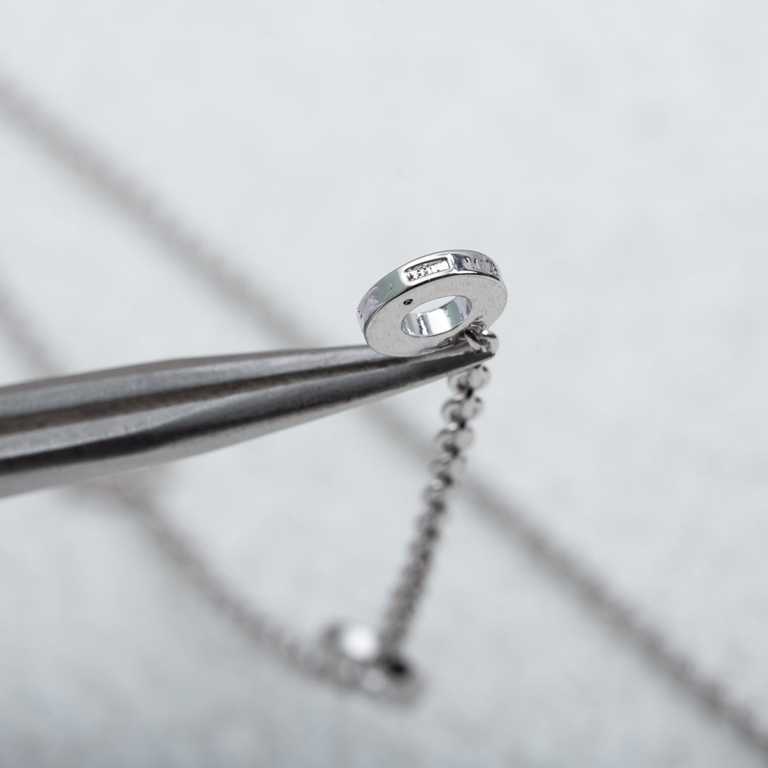 [Mystic]PARENTESI NECKLACE SILVER DIAMOND