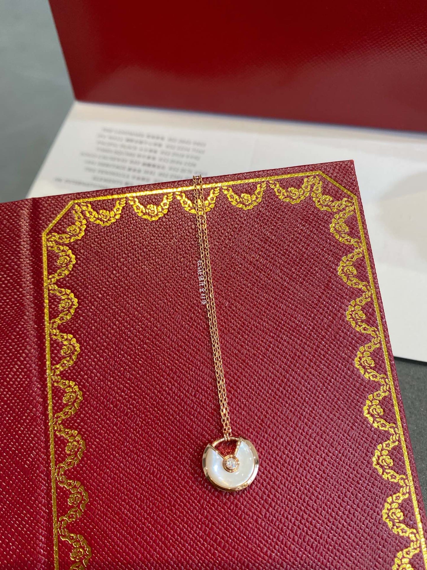 [Mystic]AMULETTE ROSE GOLD MOP NECKLACE