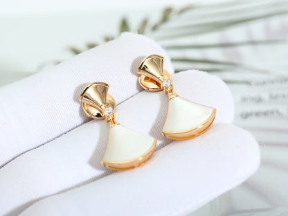 [Mystic]DREAM MOP PINK GOLD EARRINGS