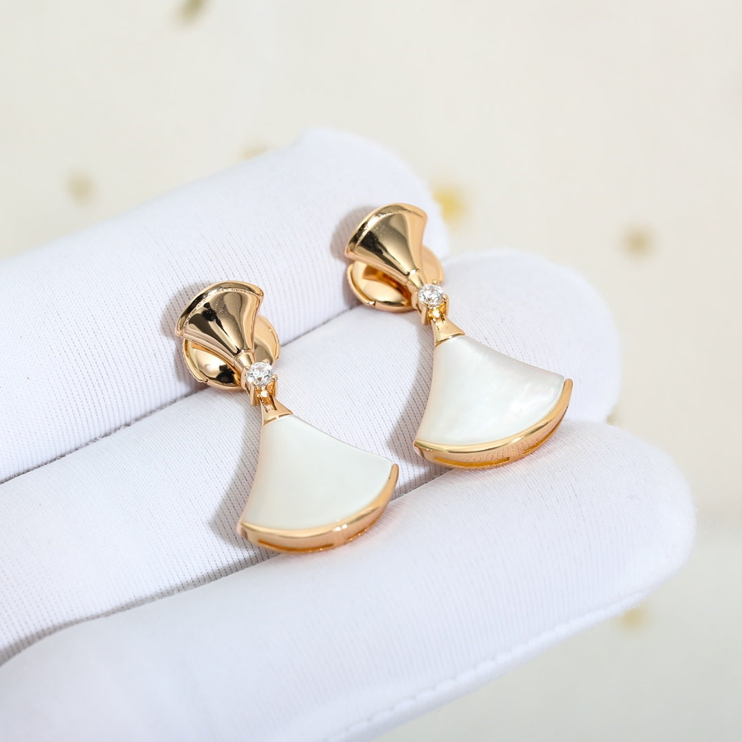 [Mystic]DREAM MOP PINK GOLD EARRINGS