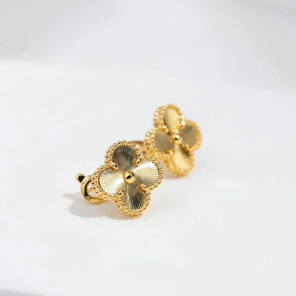 [Mystic]CLOVER MEDIUM 1 MOTIFS LASER EARRINGS