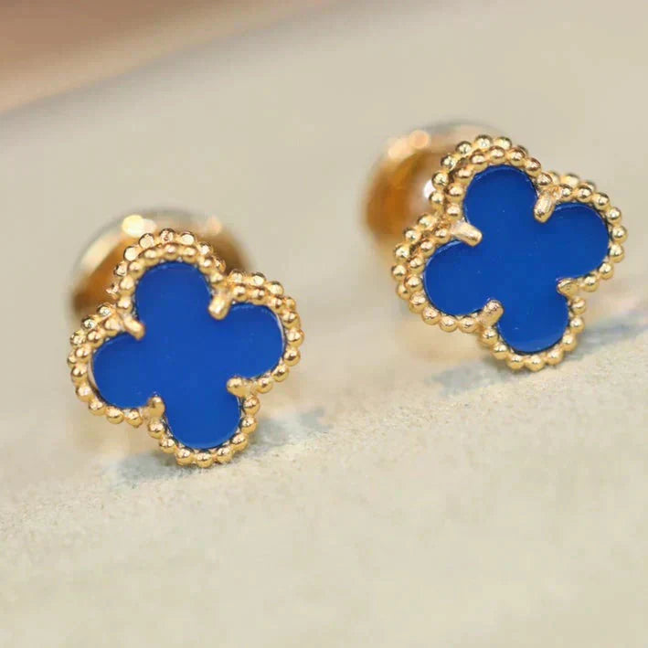 [Mystic]CLOVER MINI 9.5MM TURQUOISE EARRINGS