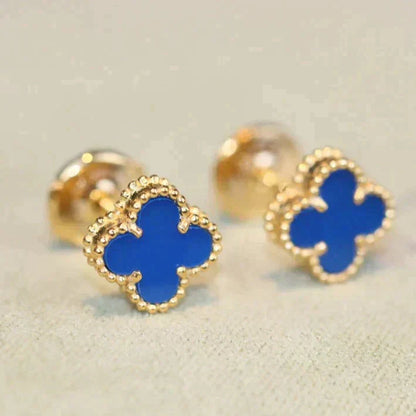 [Mystic]CLOVER MINI 9.5MM TURQUOISE EARRINGS