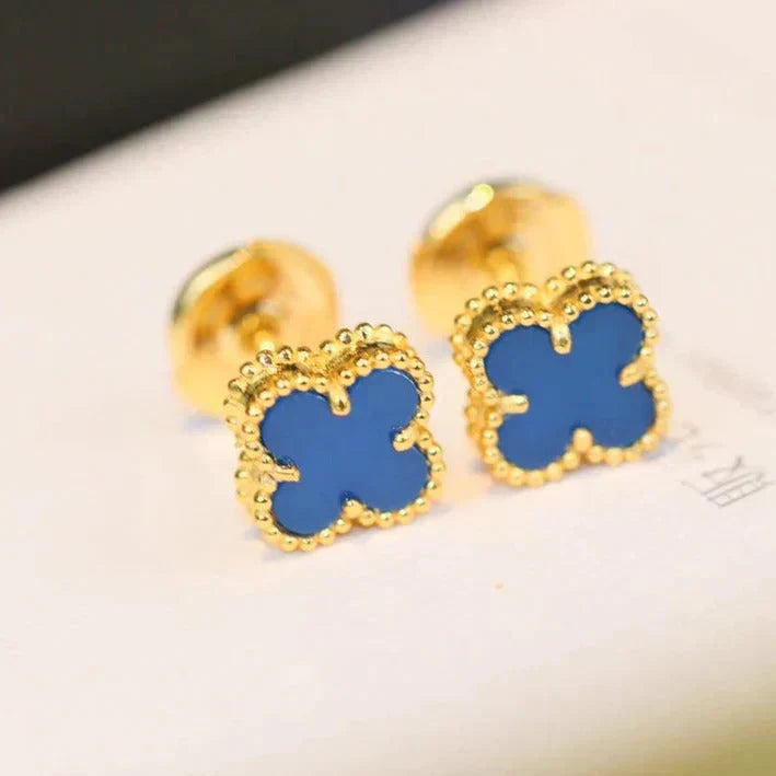 [Mystic]CLOVER MINI 9.5MM TURQUOISE EARRINGS