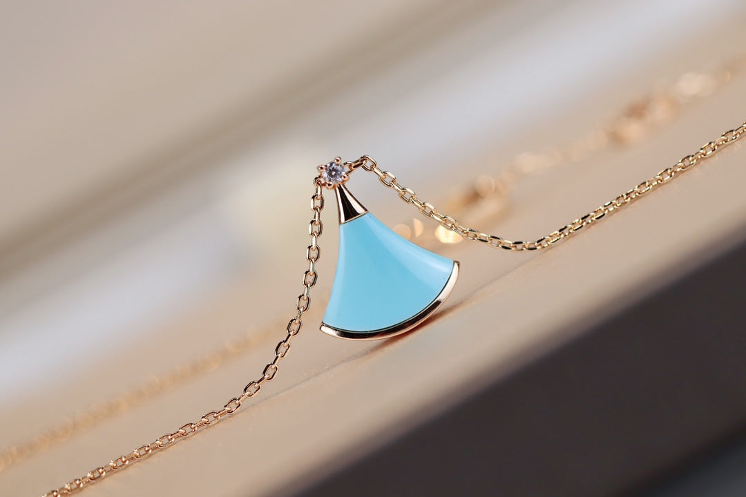 [Mystic]DREAM NECKLACE TURQUOISE PINK GOLD