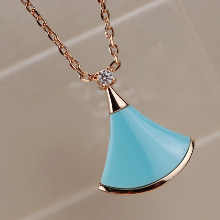 [Mystic]DREAM NECKLACE TURQUOISE PINK GOLD