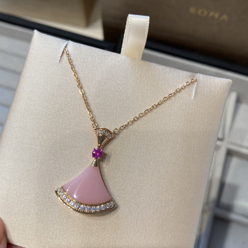 [Mystic]DREAM NECKLACE PINK OPAL