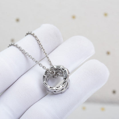 [Mystic]SERPENTI SILVER NECKLACE DIAMOND