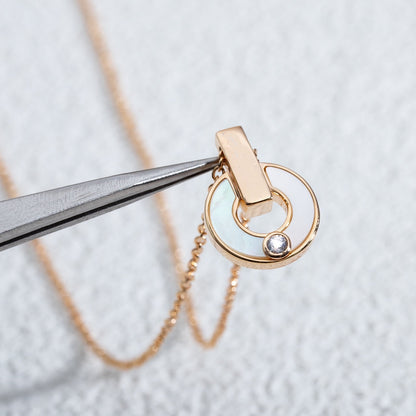 [Mystic]GARI NECKLACE PINK GOLD MOP