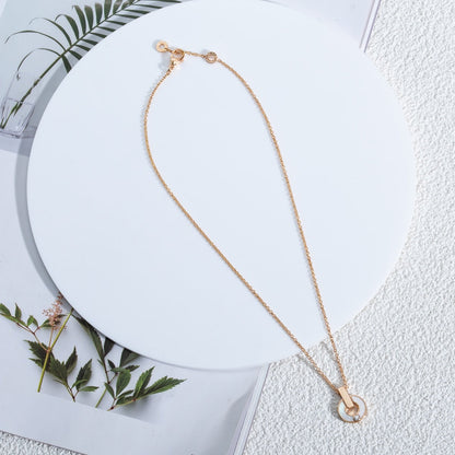[Mystic]GARI NECKLACE PINK GOLD MOP