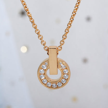 [Mystic]GARI NECKLACE PINK GOLD DIAMOND