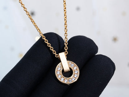 [Mystic]GARI NECKLACE PINK GOLD DIAMOND