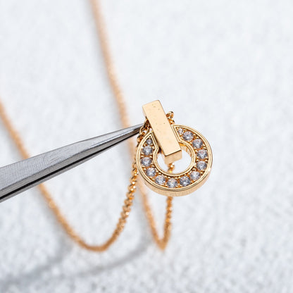 [Mystic]GARI NECKLACE PINK GOLD DIAMOND