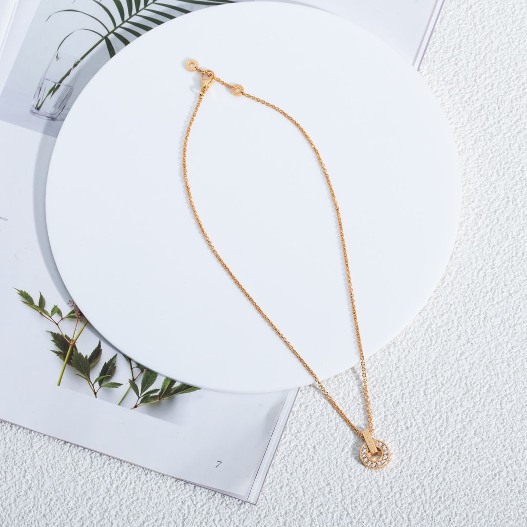 [Mystic]GARI NECKLACE PINK GOLD DIAMOND